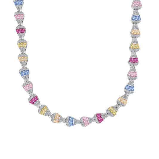 [Kincade Jewelrys] Collar de arcoíris de colores radiantes