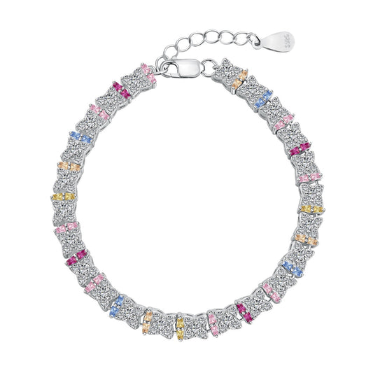 [Joyas Kincade] Pulsera única de flores coloridas para uso diario