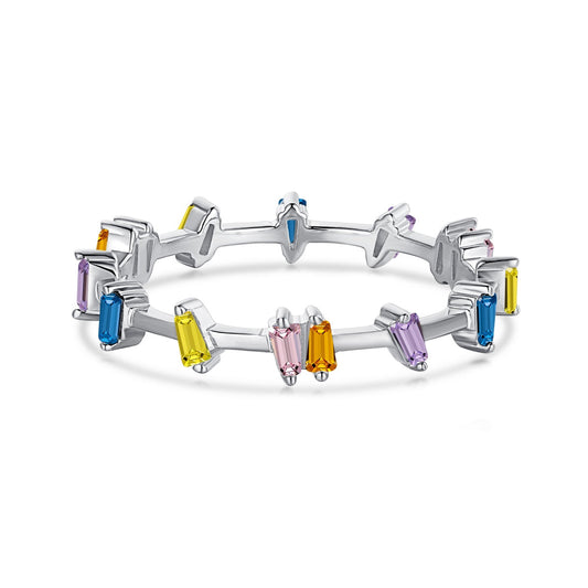 [Kincade Jewelrys] Bague unique à taille trapézoïdale pour un usage quotidien