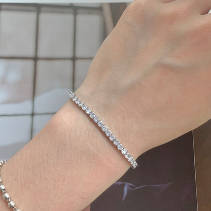 [Kincade Jewelrys] Bracelet quotidien scintillant à taille ronde