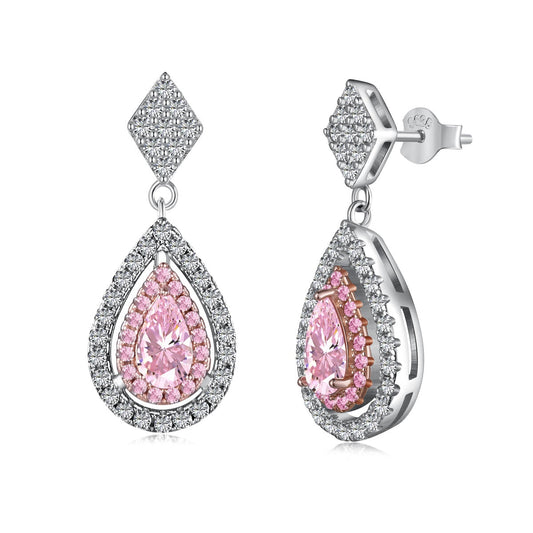 [Kincade Jewelry] Boucles d'oreilles de banquet en forme de goutte d'eau délicates et ornées