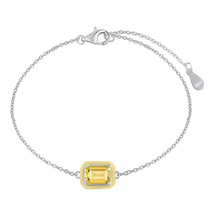 [Kincade Jewelrys] Bracelet quotidien en émeraude colorée scintillante de 2,0 carats