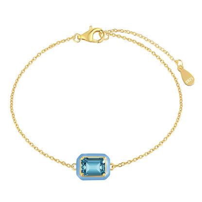 [Kincade Jewelrys] Bracelet quotidien en émeraude colorée scintillante de 2,0 carats