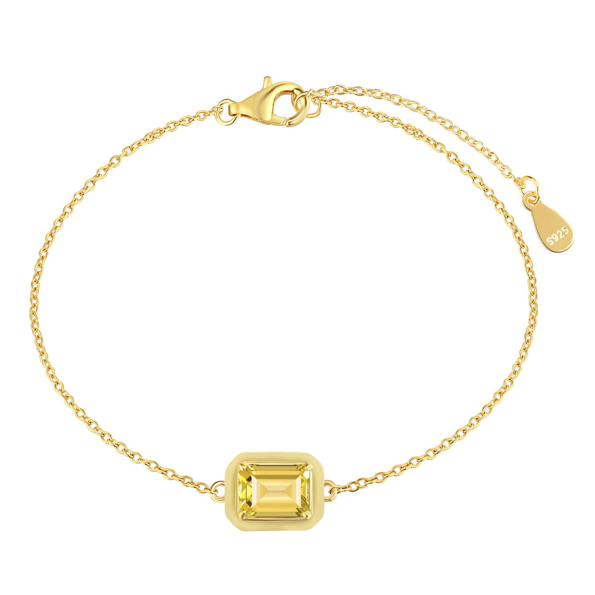 [Kincade Jewelrys] Bracelet quotidien en émeraude colorée scintillante de 2,0 carats