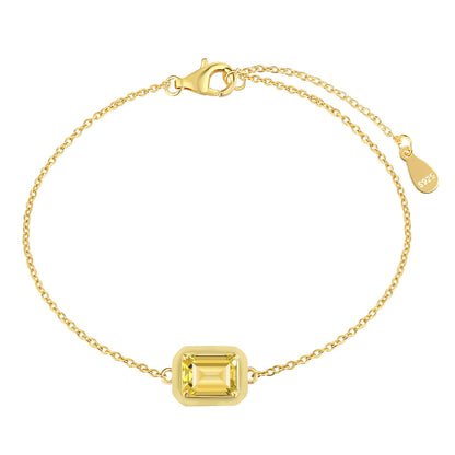 [Kincade Jewelrys] Bracelet quotidien en émeraude colorée scintillante de 2,0 carats