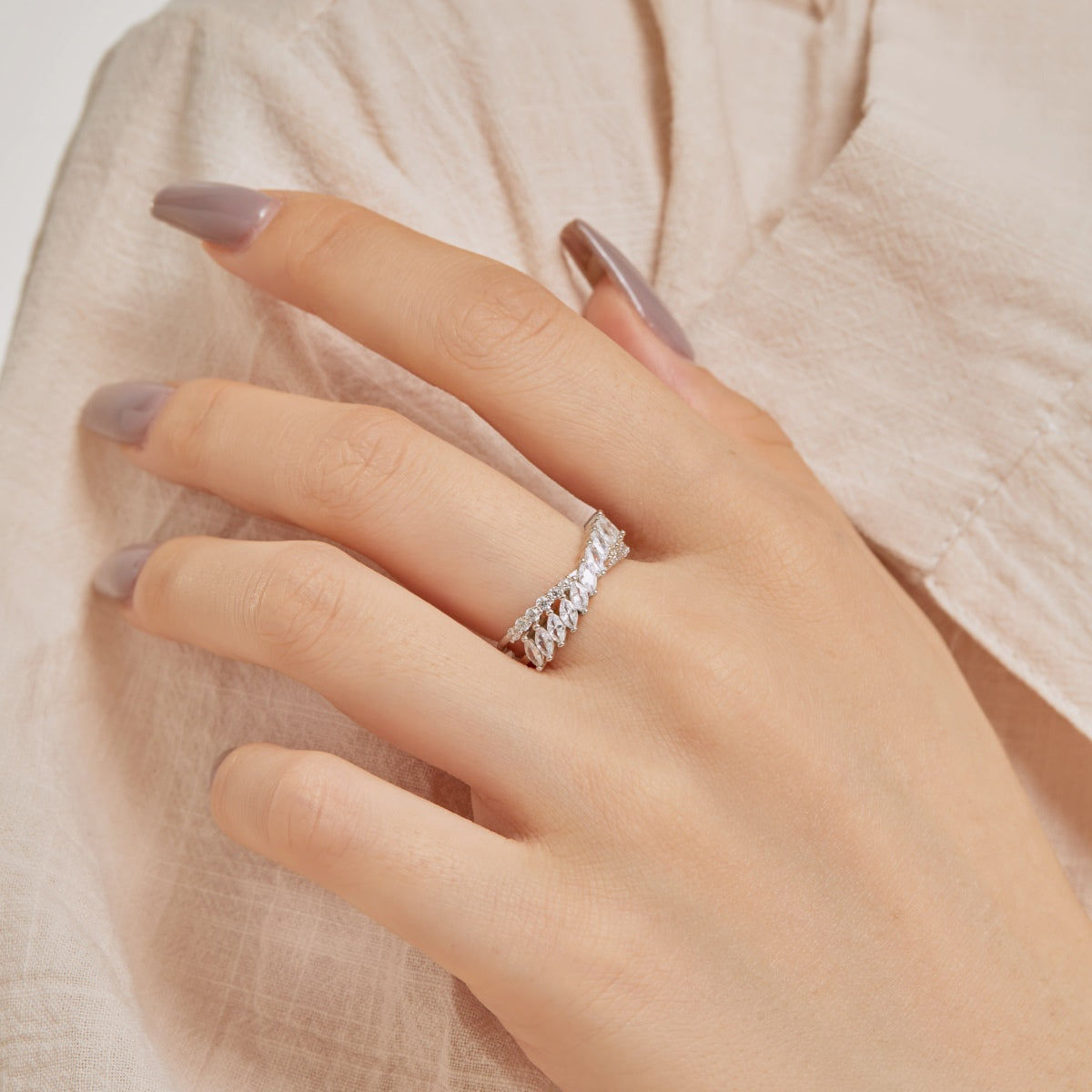 [Kincade Jewelrys]Unique Colorful Marquise Cut Daily Ring