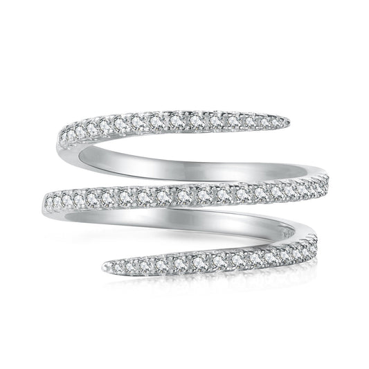 [Kincade Jewelrys] Bague unique et vibrante à motif emmêlé quotidien