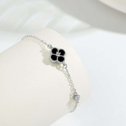 [Kincade Jewelrys] Bracelet délicat en trèfle à quatre feuilles
