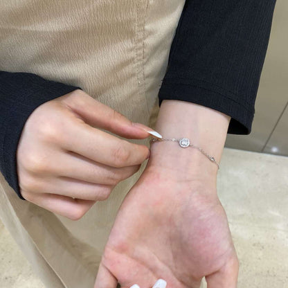 [Kincade Jewelrys] Bracelet éblouissant à forme ronde