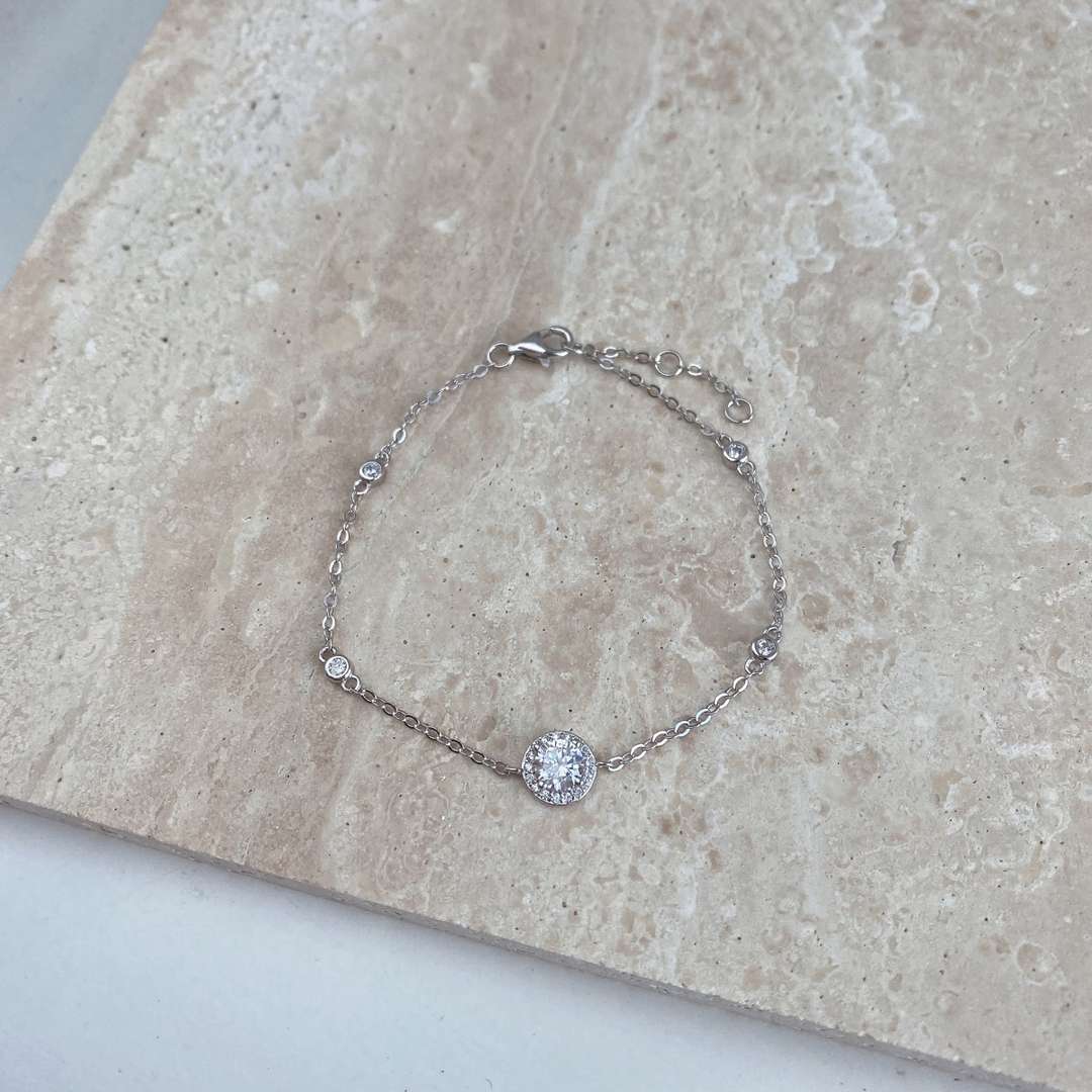 [Kincade Jewelrys] Bracelet éblouissant à forme ronde