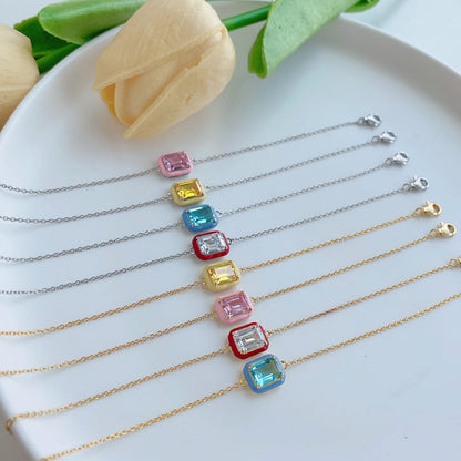 [Kincade Jewelrys] Bracelet quotidien en émeraude colorée scintillante de 2,0 carats