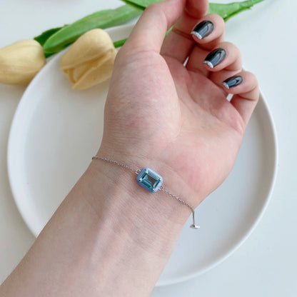 [Kincade Jewelrys] Bracelet quotidien en émeraude colorée scintillante de 2,0 carats