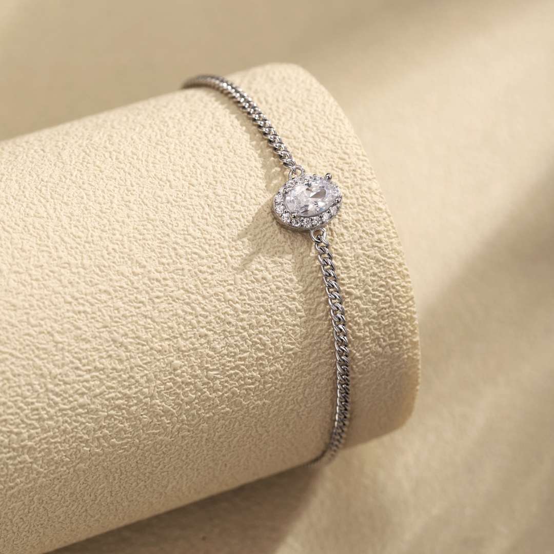 [Kincade Jewelrys]Exquisite Oval Shape Bracelet