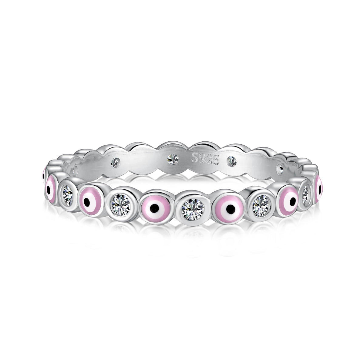 [Kincade Jewelrys] Bague ronde scintillante et vibrante pour un usage quotidien