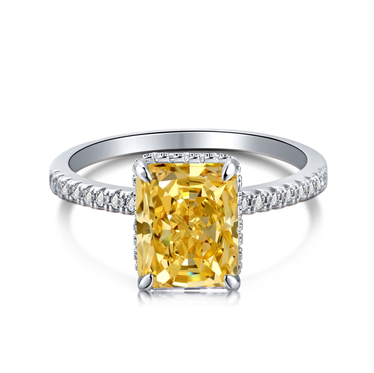 [Kincade Jewelry] Bague de fiançailles luxueuse de 4,0 carats