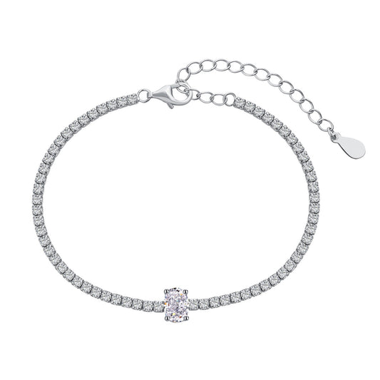 [Kincade Jewelrys] Bracelet quotidien exquis de 0,75 carat à taille ovale