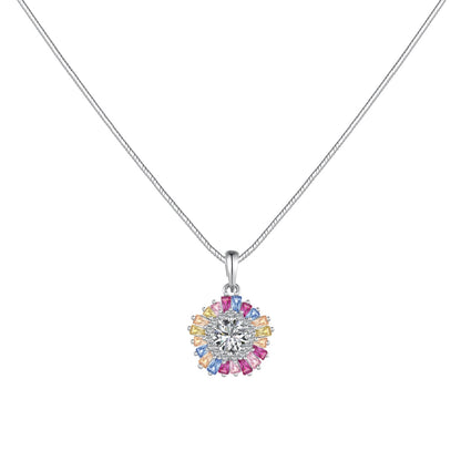 [Kincade Jewelrys] Charmant collier de fleurs colorées