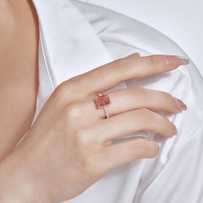 [Kincade Jewelry] Bague de fiançailles luxueuse de 4,0 carats