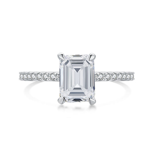 [Kincade Jewelry] Bague de fête ornée scintillante de 2,0 carats avec taille radiant