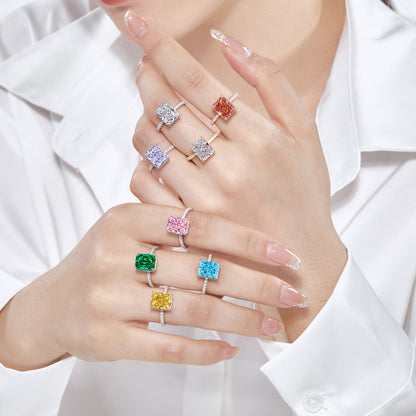 [Kincade Jewelry] Bague de fiançailles luxueuse de 4,0 carats