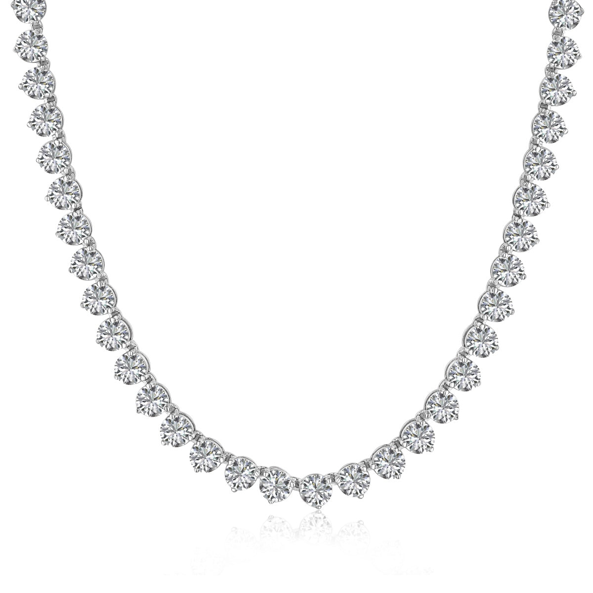 [Kincade Jewelrys] Collier tennis orné de cœurs taillés