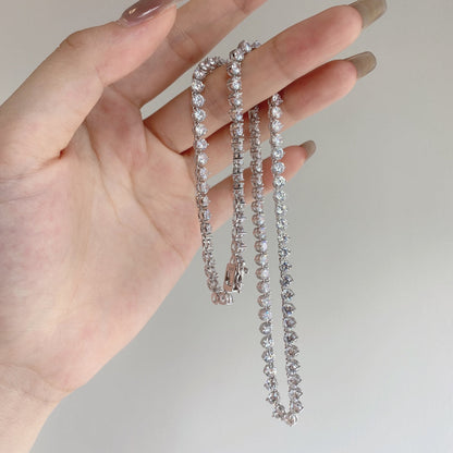 [Kincade Jewelrys] Collier tennis orné de cœurs taillés