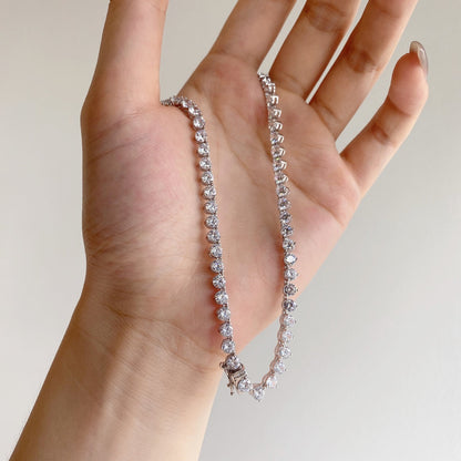 [Kincade Jewelrys] Collier tennis orné de cœurs taillés