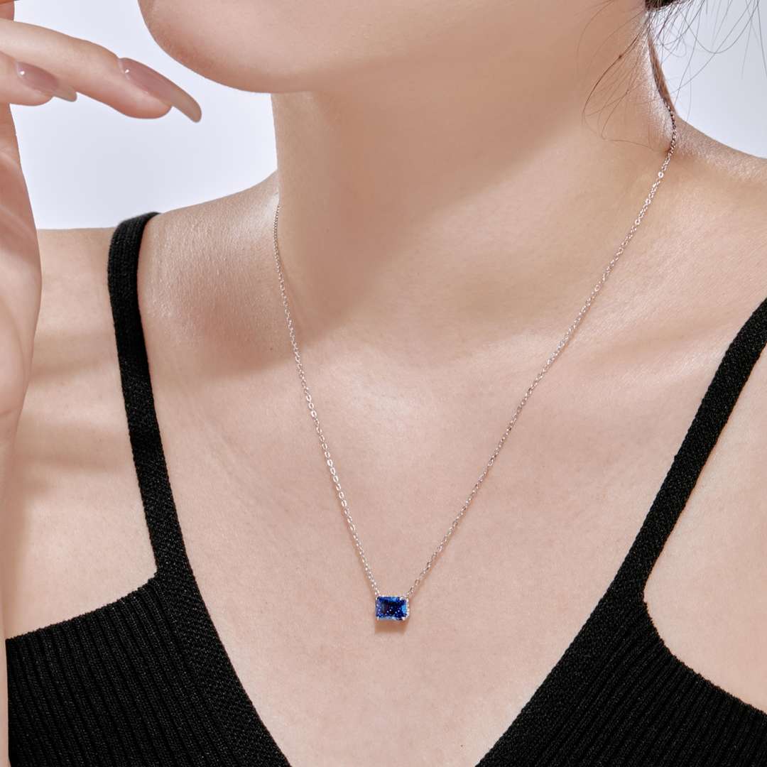 [Kincade Jewelrys]Luxurious Square Shape Colorful Necalack