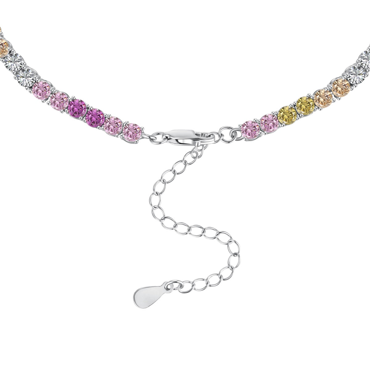 [Kincade Jewelrys] Collier tennis délicat et coloré