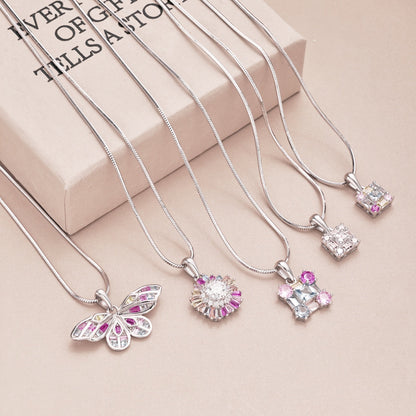 [Kincade Jewelrys] Charmant collier de fleurs colorées