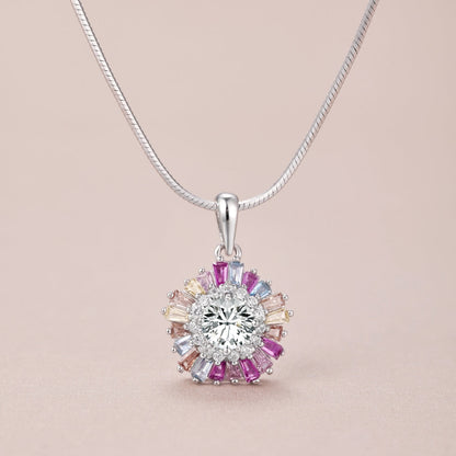 [Kincade Jewelrys] Charmant collier de fleurs colorées
