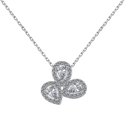[Kincade Jewelrys] Collier élégant en forme de fleur et taille poire