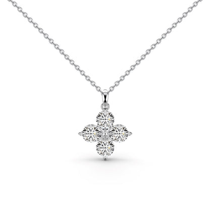 [Kincade Jewelry] Collier trèfle à quatre feuilles et étoile à huit branches