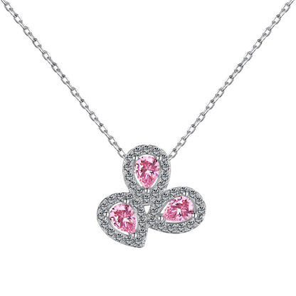 [Kincade Jewelrys] Collier élégant en forme de fleur et taille poire