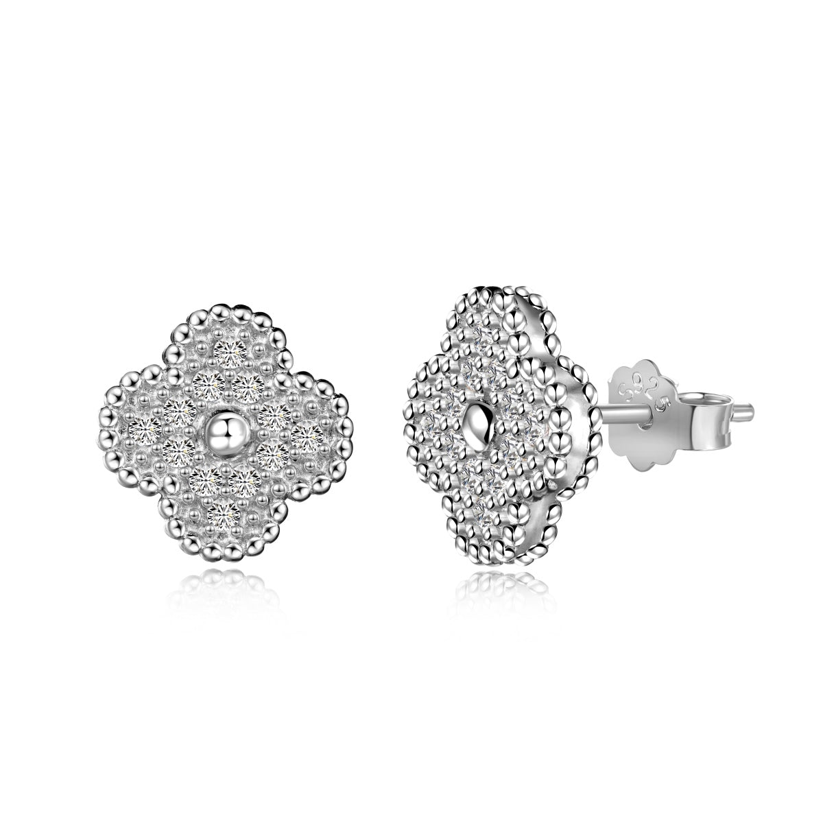 [Kincade Jewelry] Boucles d'oreilles fantaisie trèfle à quatre feuilles