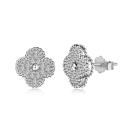 [Kincade Jewelry] Boucles d'oreilles fantaisie trèfle à quatre feuilles