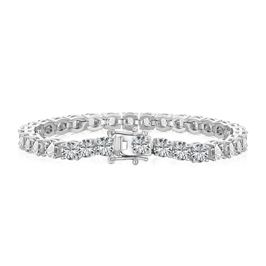 [Joyas Kincade]Pulsera nupcial adornada con brillantes cortes redondos
