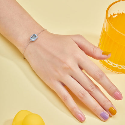 [Kincade Jewelrys] Bracelet quotidien en émeraude colorée scintillante de 2,0 carats