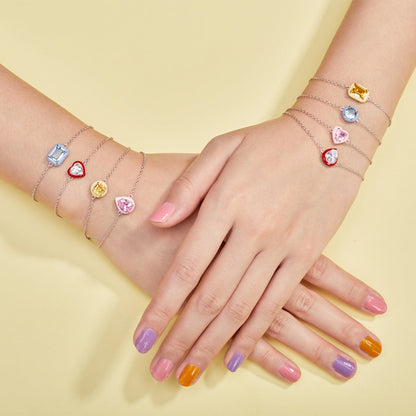 [Kincade Jewelrys] Bracelet quotidien en émeraude colorée scintillante de 2,0 carats