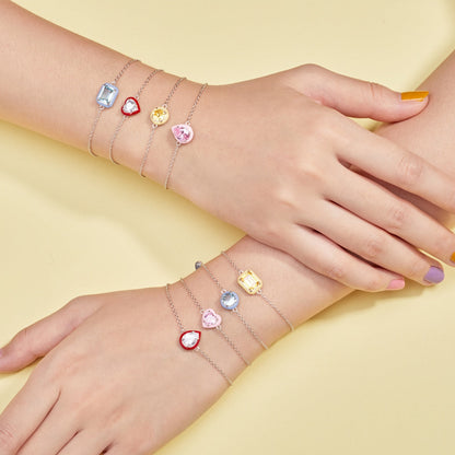 [Kincade Jewelrys] Bracelet quotidien en émeraude colorée scintillante de 2,0 carats