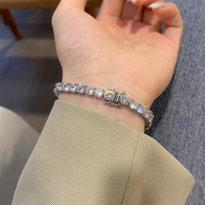 [Kincade Jewelrys] Bracelet de mariage rond orné et scintillant