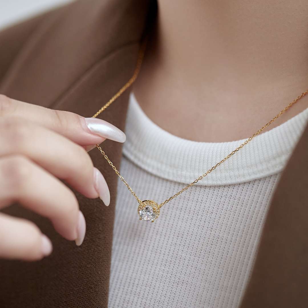[Kincade Jewelrys]Luxurious Round Cut Necklace