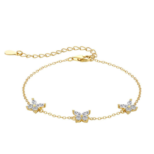 [Joyería Kincade]Collar con forma de mariposa radiante