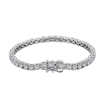 [Kincade Jewelry] Bracelet tennis luxueux à coupe ronde ornée