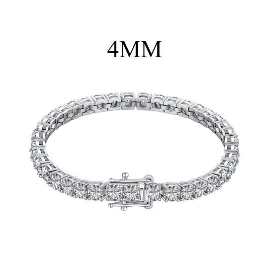 [Kincade Jewelrys] Pulsera de fiesta con corte redondo, radiante y colorida