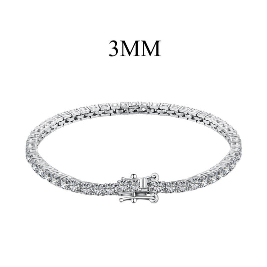 [Kincade Jewelrys] Pulsera de fiesta con corte redondo, radiante y colorida