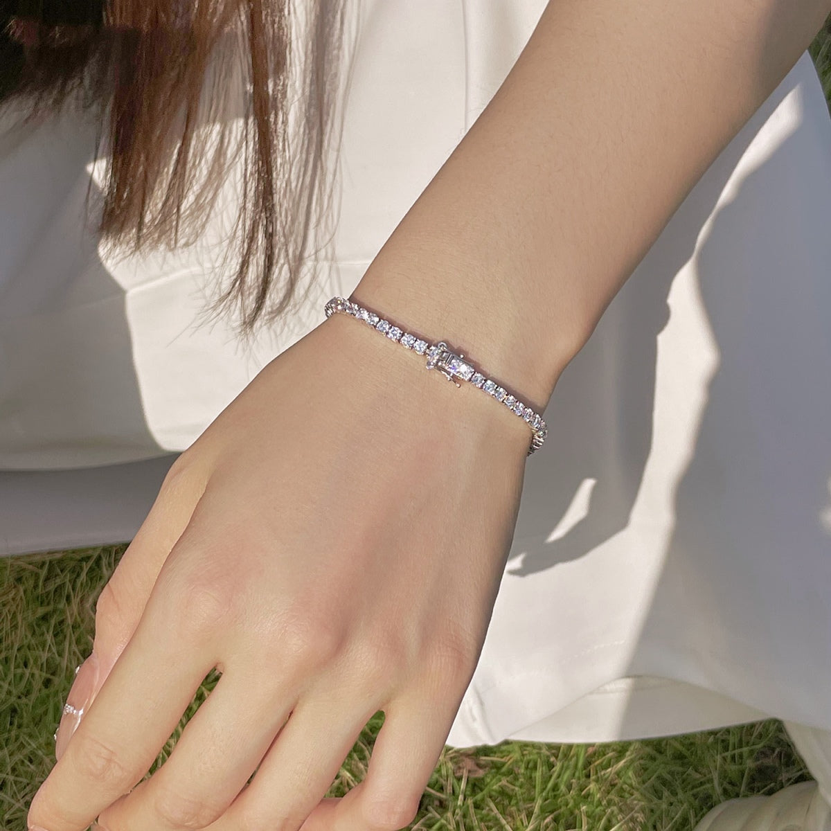 [Kincade Jewelrys]Radiant Colorful Round Cut Party Bracelet