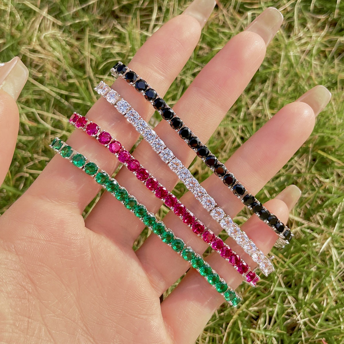 [Kincade Jewelrys] Bracelet de fête rond et coloré éclatant