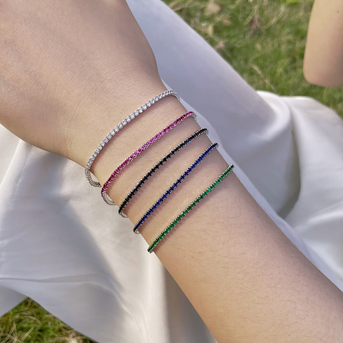 [Kincade Jewelrys] Bracelet de fête rond et coloré éclatant