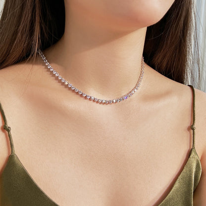 [Kincade Jewelrys] Collier tennis orné de cœurs taillés